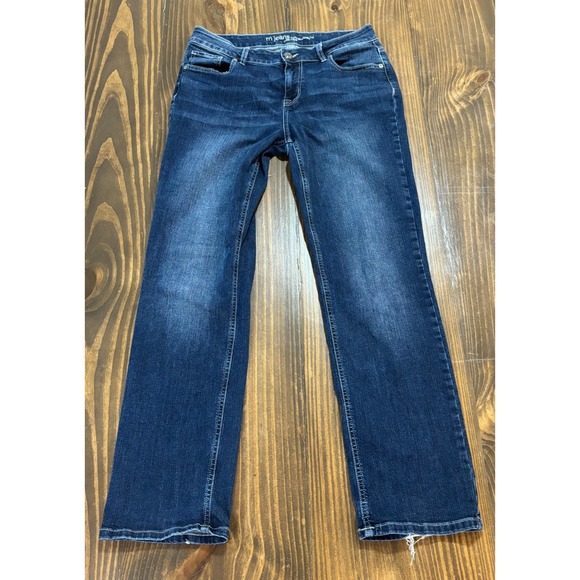 MAURICES M Jeans Womens 12 Reg Dark Wash Mid Rise Straight Leg Denim - Picture 2 of 9
